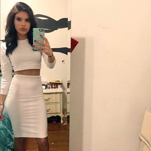 White Two piece extra small